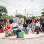 Passerini recorrió la plaza Amadeo Nuccetelli: será el nuevo espacio verde de barrio Parque Futura